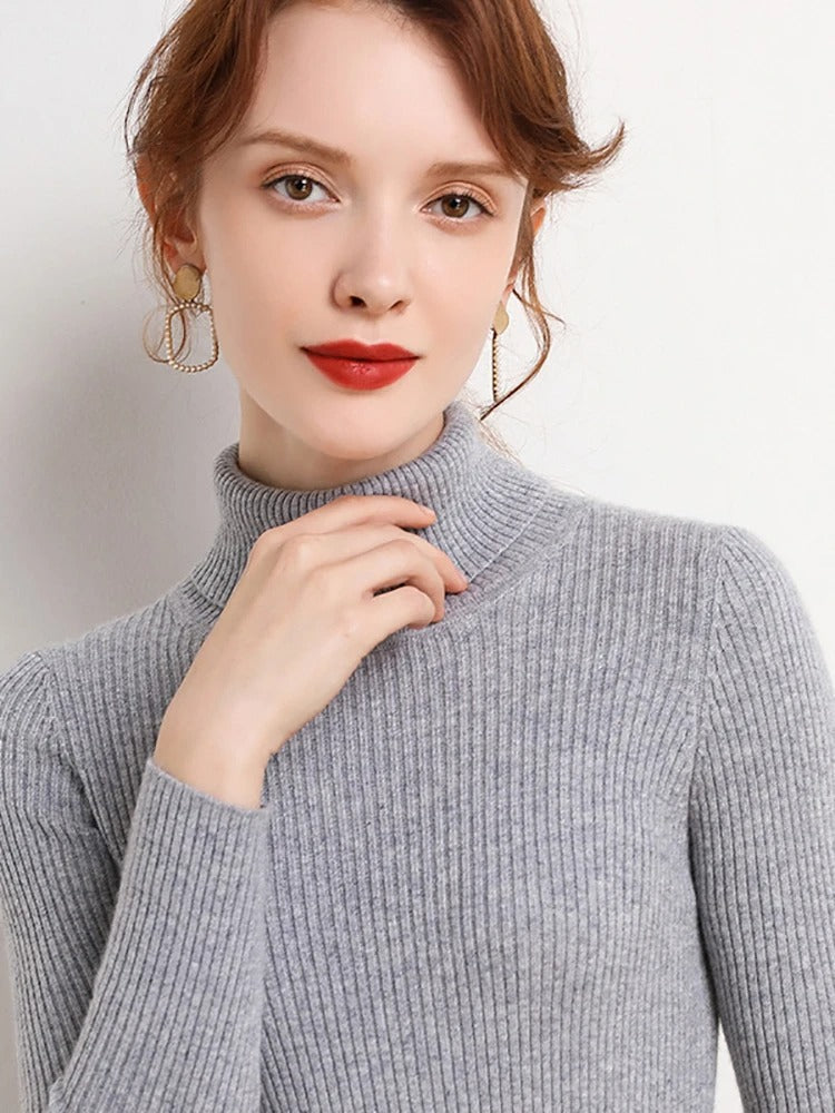 Women's soft turtleneck