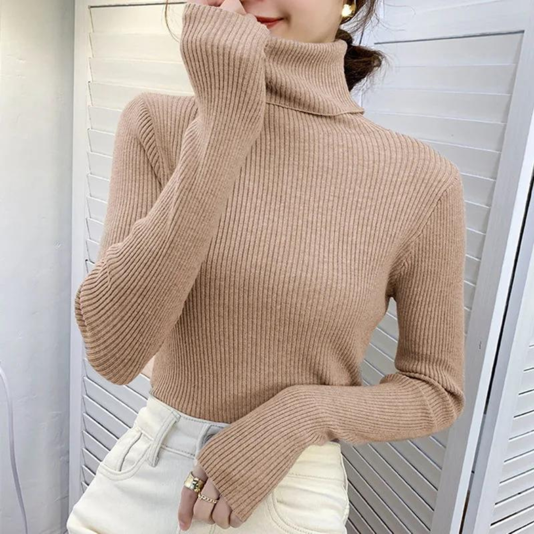Women's soft turtleneck