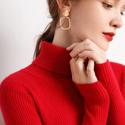 Women's soft turtleneck