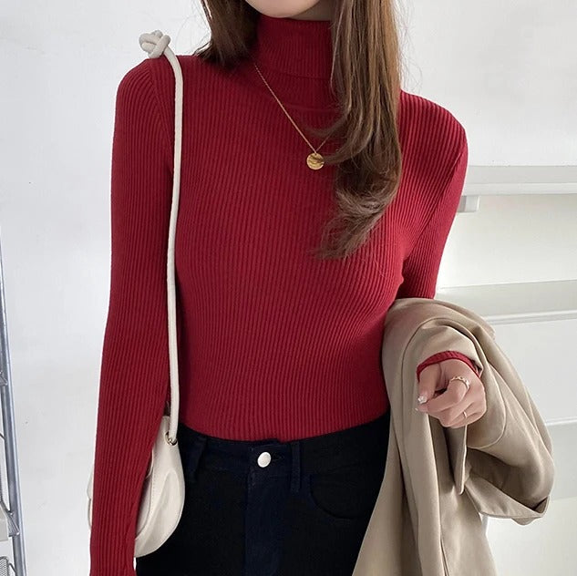 Women's soft turtleneck