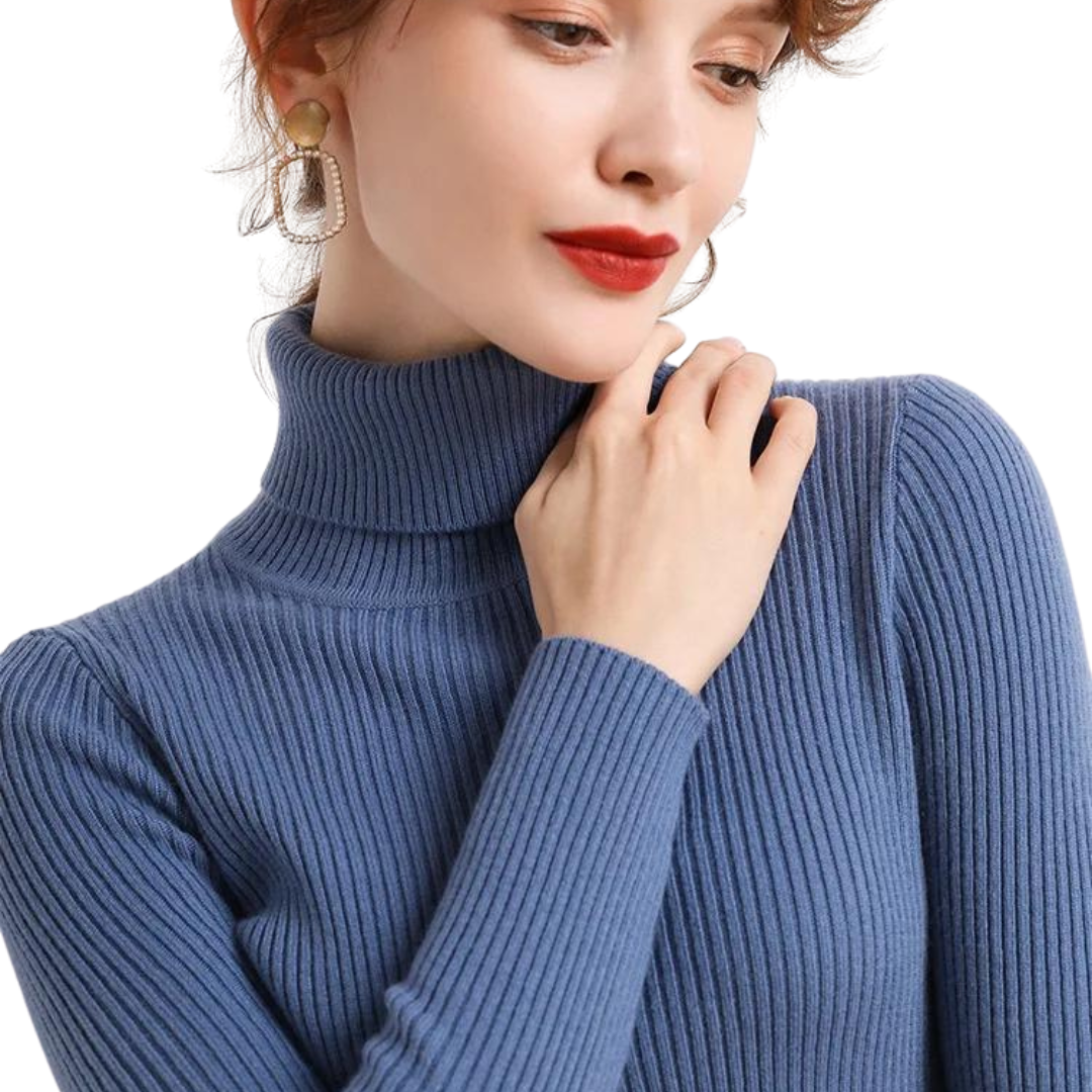 Women's soft turtleneck