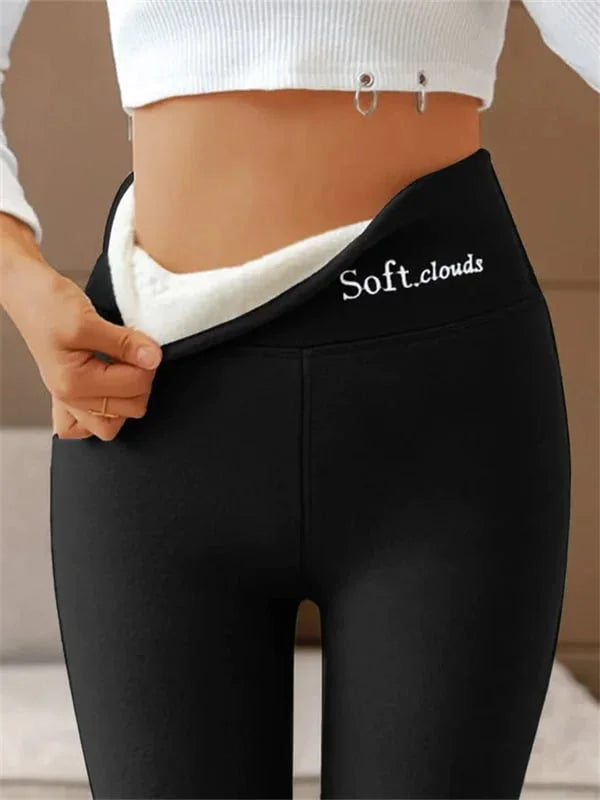 Women's sports leggings Fleece Thermo Comfortable and Warm