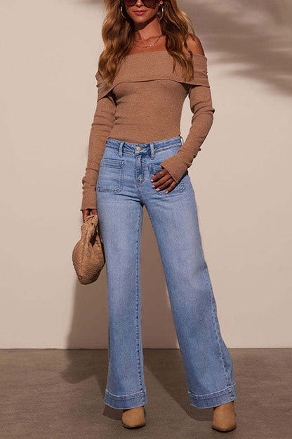 Women's trousers Straight Fit with Wide Legs