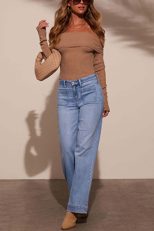 Women's trousers Straight Fit with Wide Legs