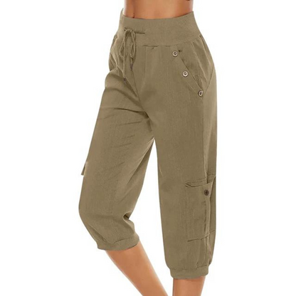Women's trousers with elasticated waist