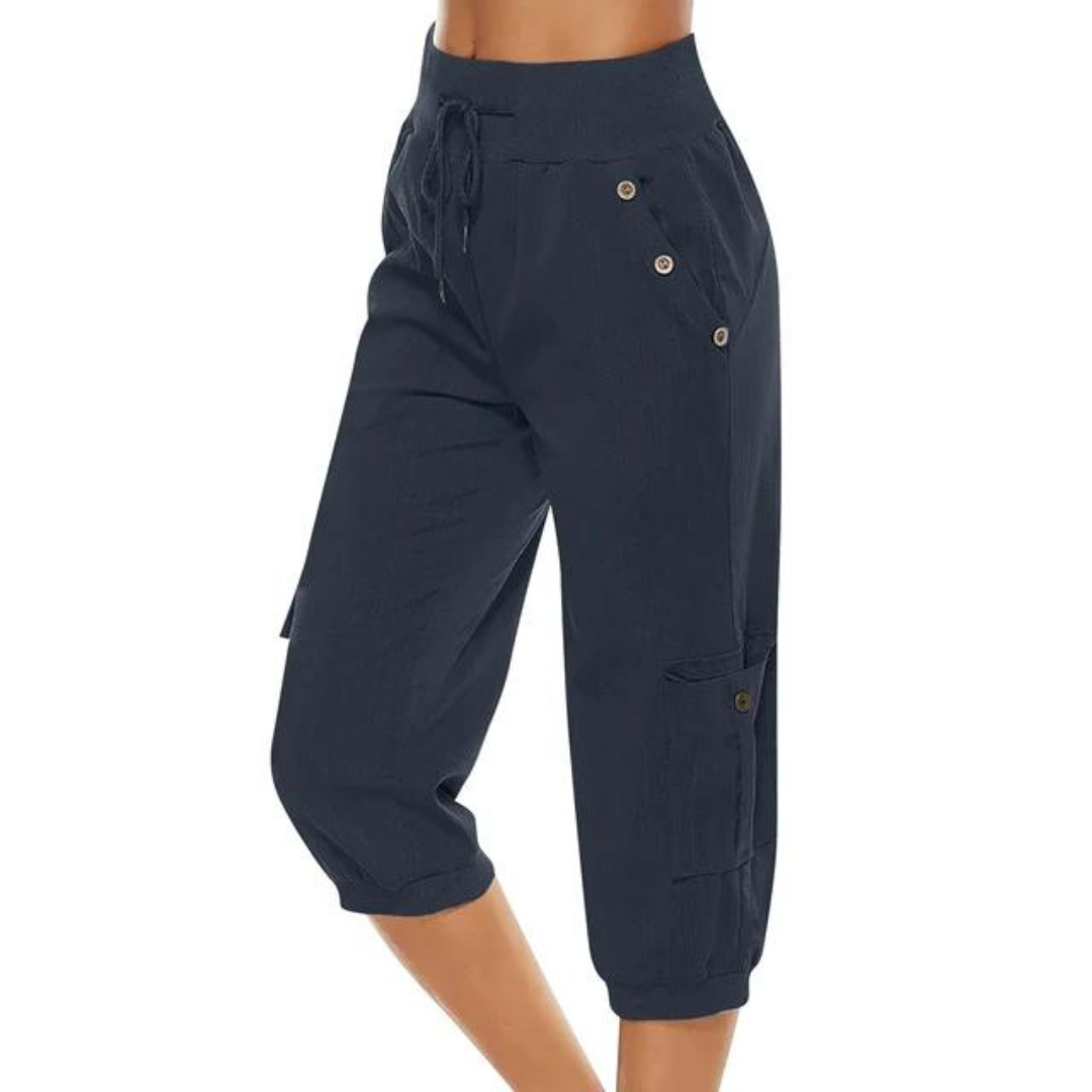Women's trousers with elasticated waist