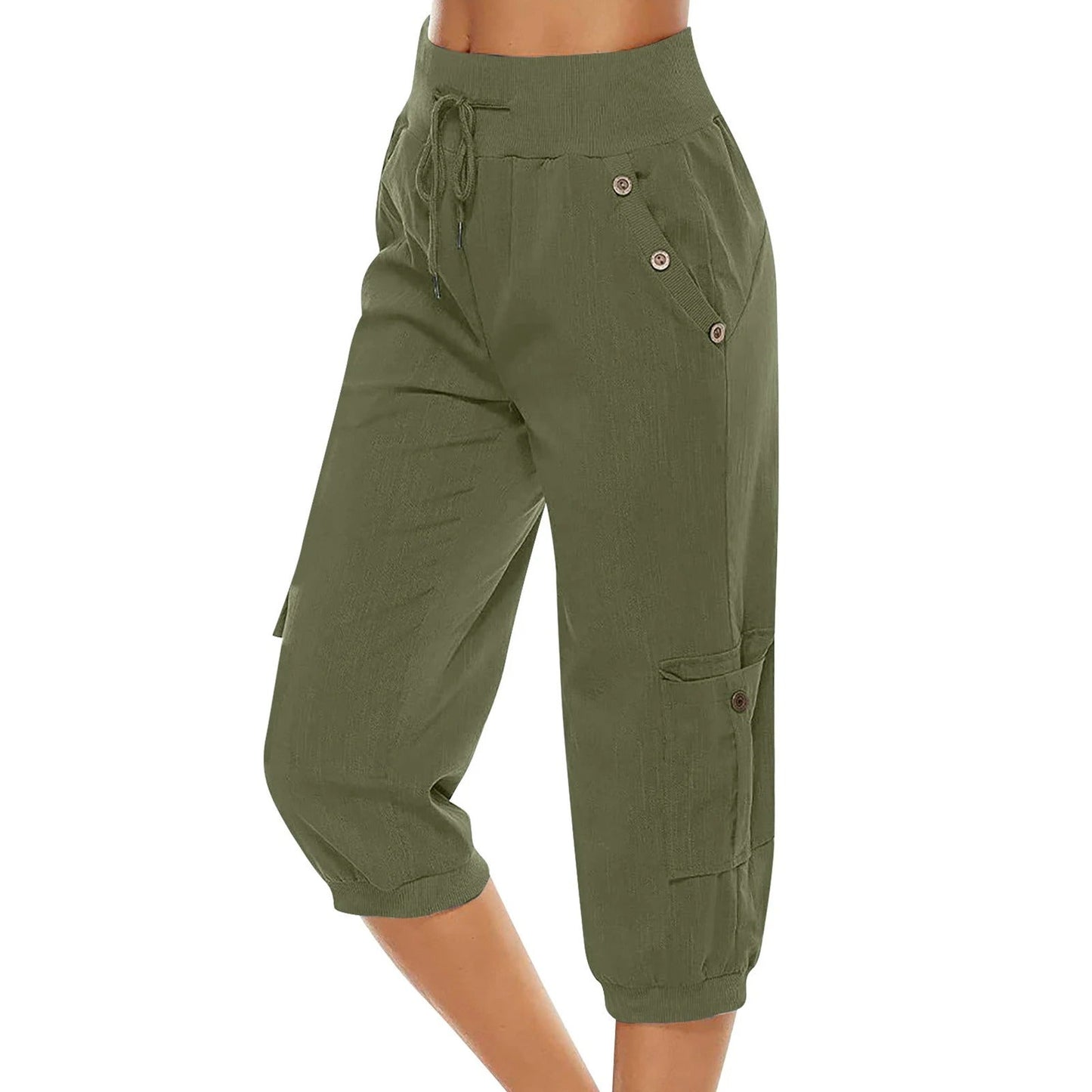 Women's trousers with elasticated waist