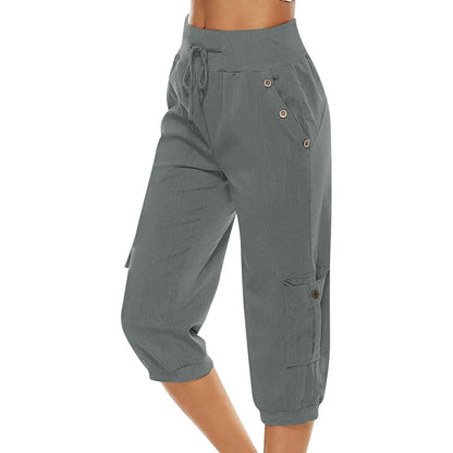 Women's trousers with elasticated waist