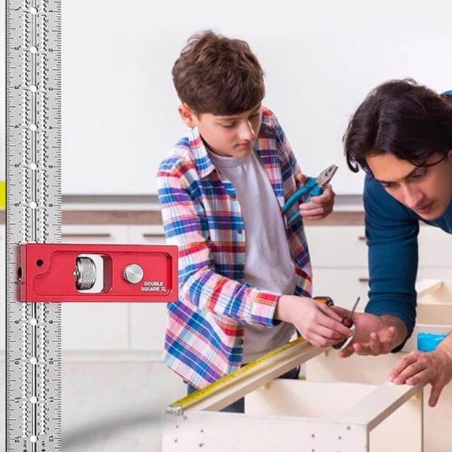 Woodworking adjustable edge ruler