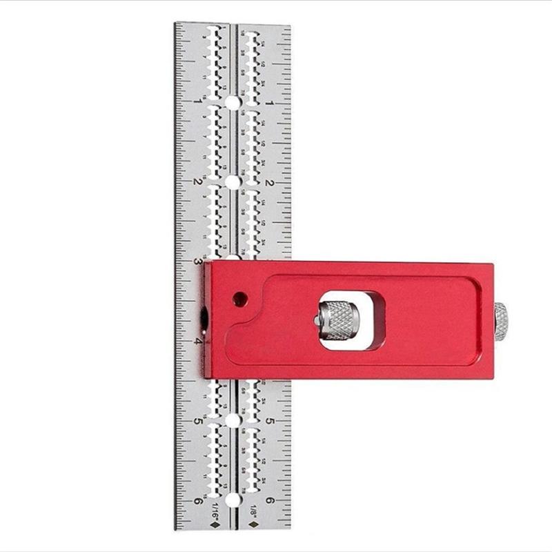 Woodworking adjustable edge ruler