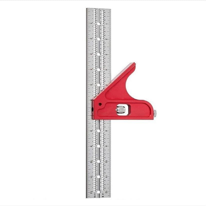 Woodworking adjustable edge ruler