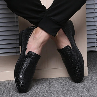 Woven Loafer Men's Shoes