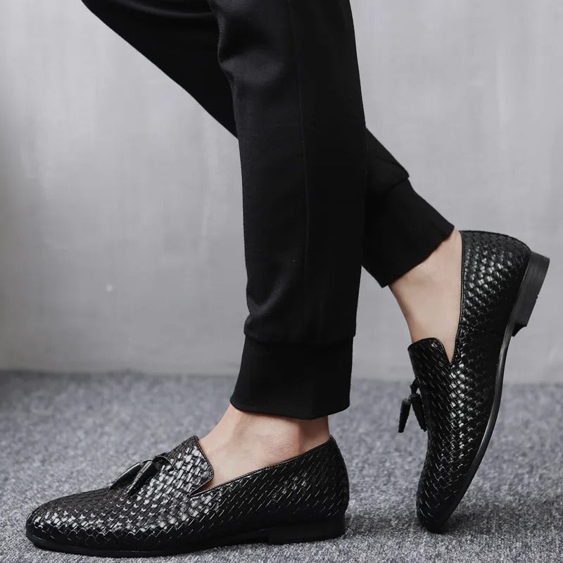 Woven Loafer Men's Shoes