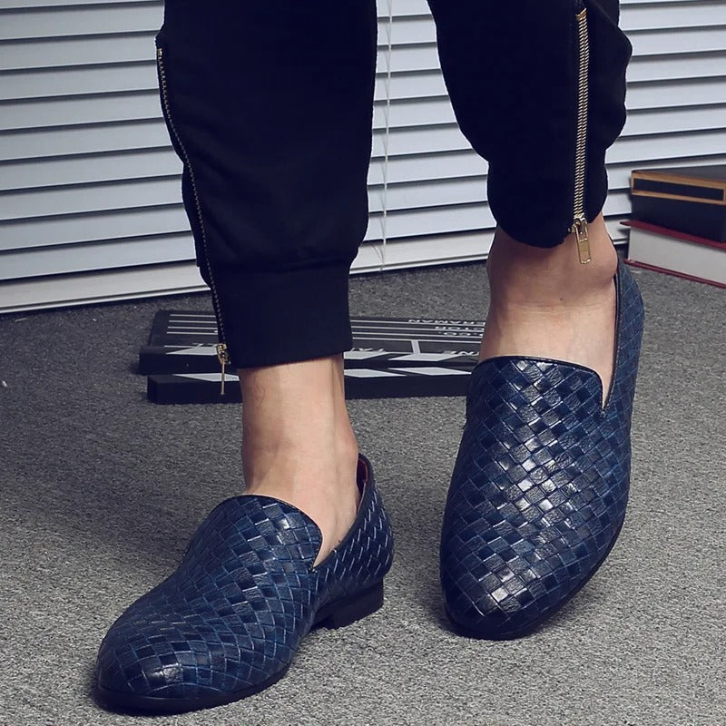 Woven Loafer Men's Shoes