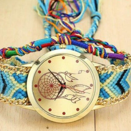 Woven dreamcatcher watch