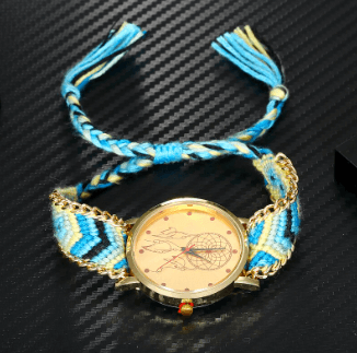 Woven dreamcatcher watch