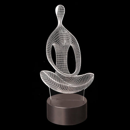 Yoga 3D Illusion Lamp