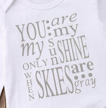 You Are My Sunshine Baby Romper Set