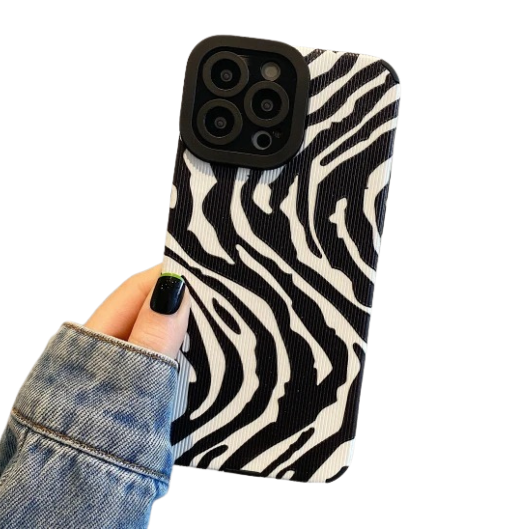 Zebra Pattern Phone Case For iPhone