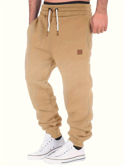 Men's Casual Trousers Loose Fit Cotton With Drawstring Drawstring