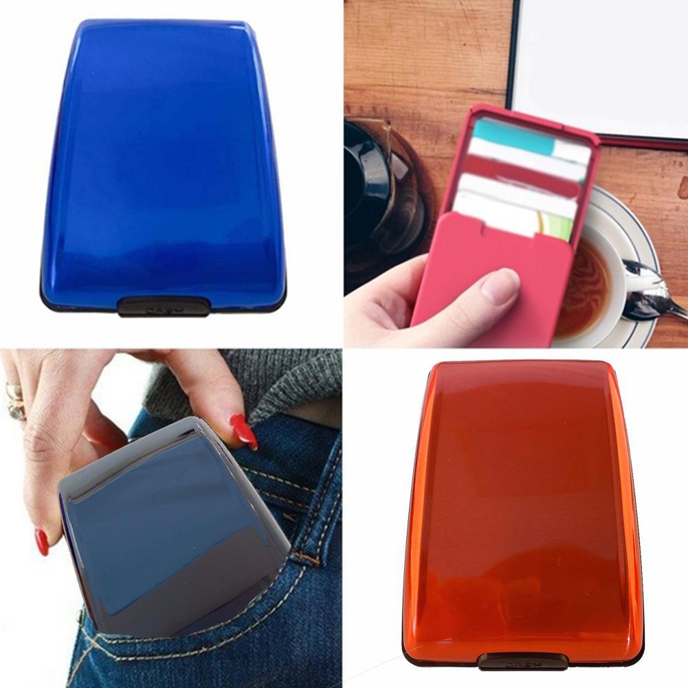 Aluminium secure card holder