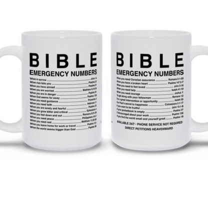 Bijbel Noodsituatie Nummers Mok