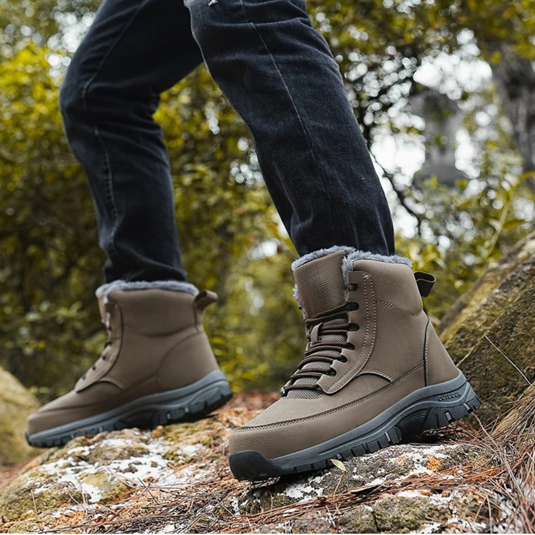 Men's Winter Snow Boots with Fur