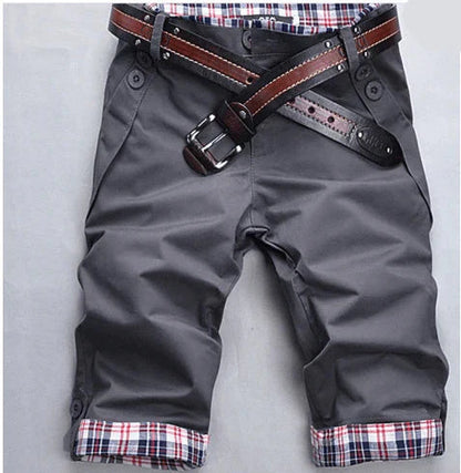 Men's Shorts Cargo Style Cotton With Practical Pockets