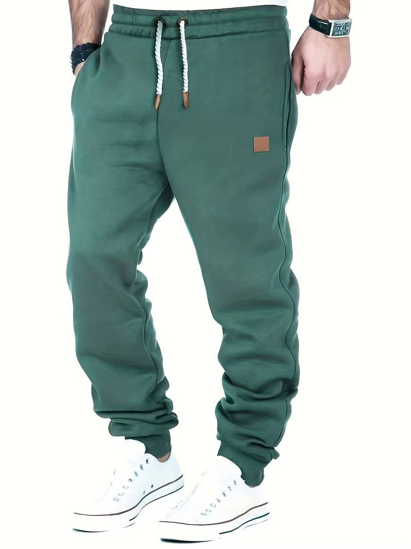 Men's Casual Trousers Loose Fit Cotton With Drawstring Drawstring