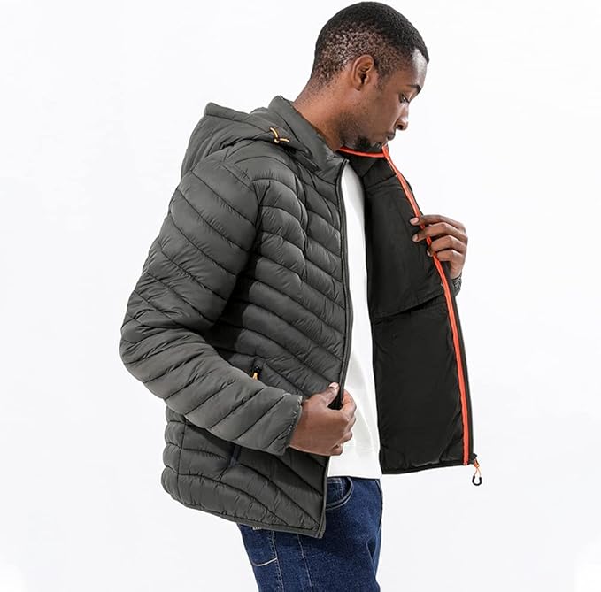 Lightweight cotton quilted jacket for men