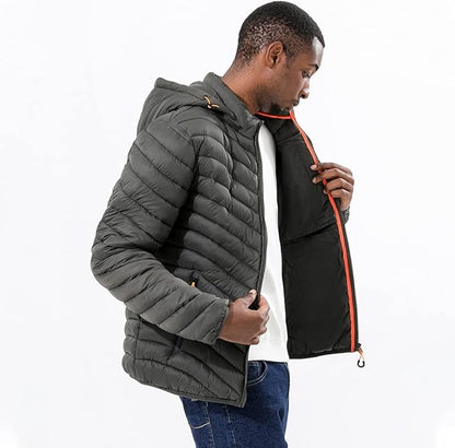 Lightweight cotton quilted jacket for men