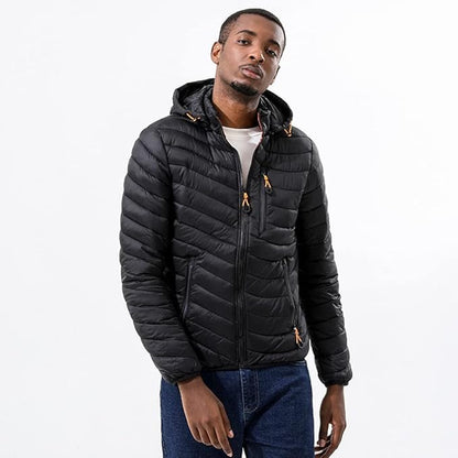 Lightweight cotton quilted jacket for men