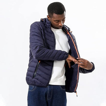 Lightweight cotton quilted jacket for men