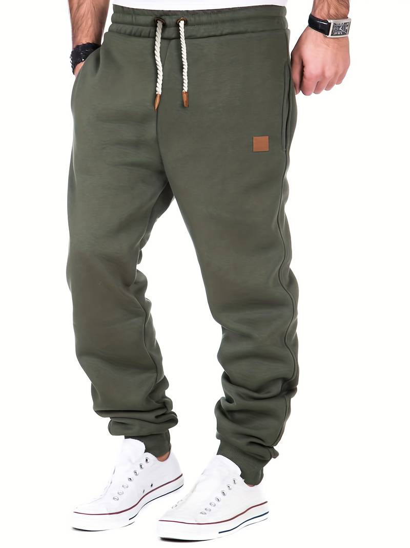 Men's Casual Trousers Loose Fit Cotton With Drawstring Drawstring