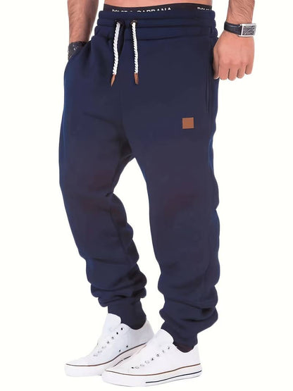 Men's Casual Trousers Loose Fit Cotton With Drawstring Drawstring