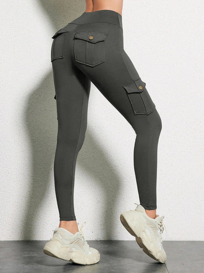 Women's high-waisted fitness trousers