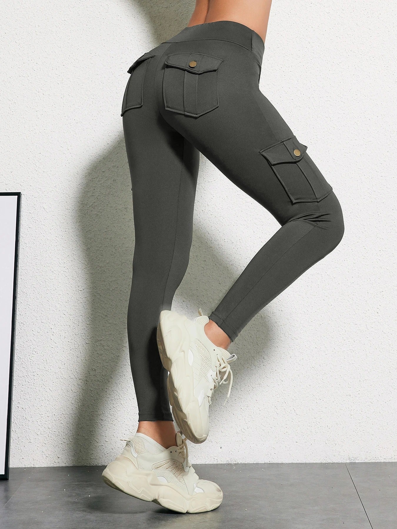 Women's high-waisted fitness trousers