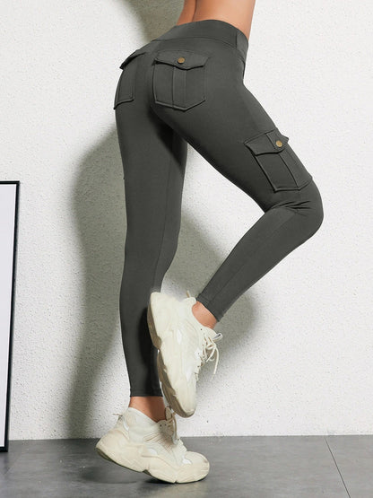 Women's high-waisted fitness trousers