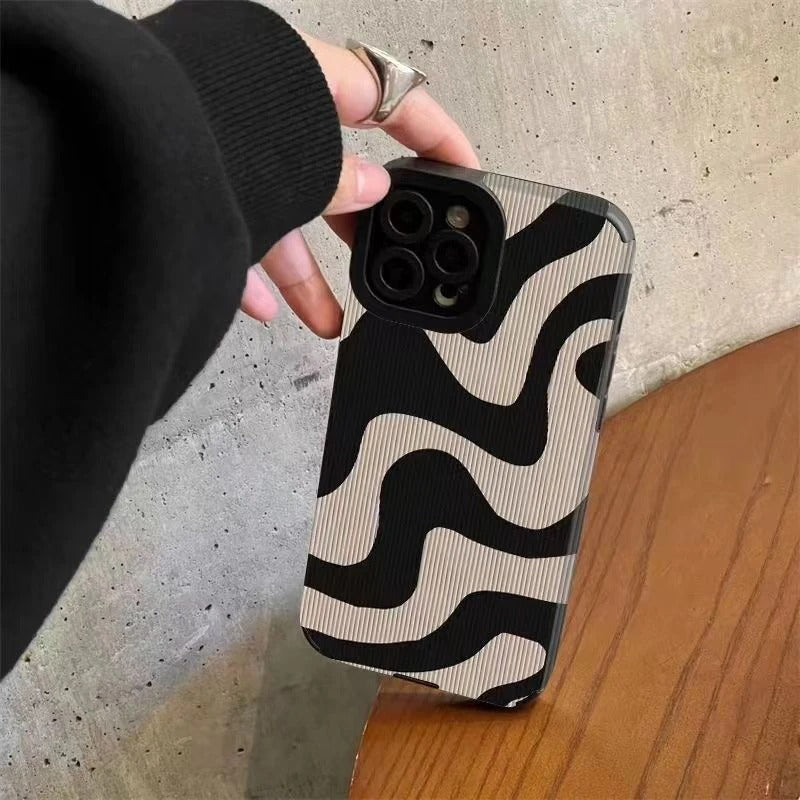 Zebra Pattern Phone Case For iPhone