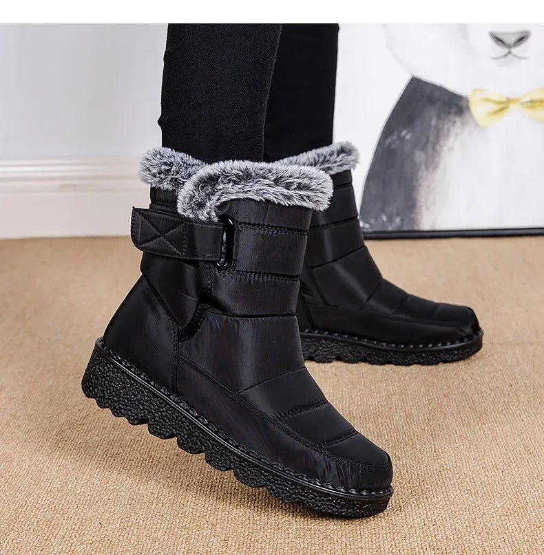 Women's Warm Cotton Fur Ankle Boots