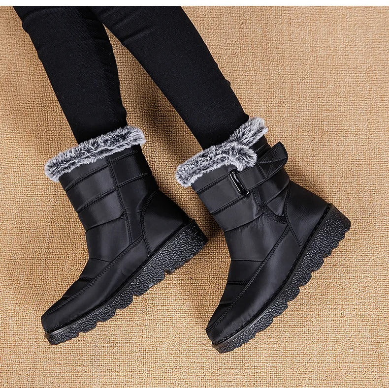 Women's Warm Cotton Fur Ankle Boots