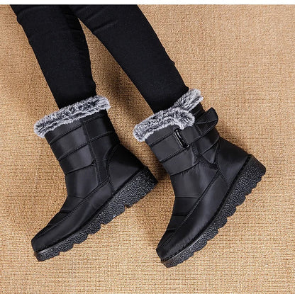 Women's Warm Cotton Fur Ankle Boots