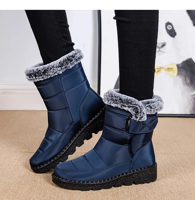 Women's Warm Cotton Fur Ankle Boots