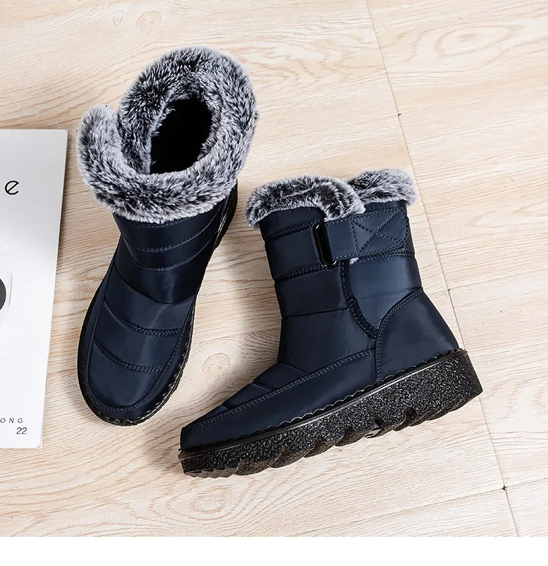 Women's Warm Cotton Fur Ankle Boots
