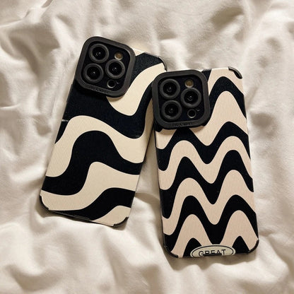Zebra Pattern Phone Case For iPhone