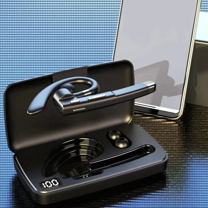 Digital display noice cancellation - waterproof sports earphones