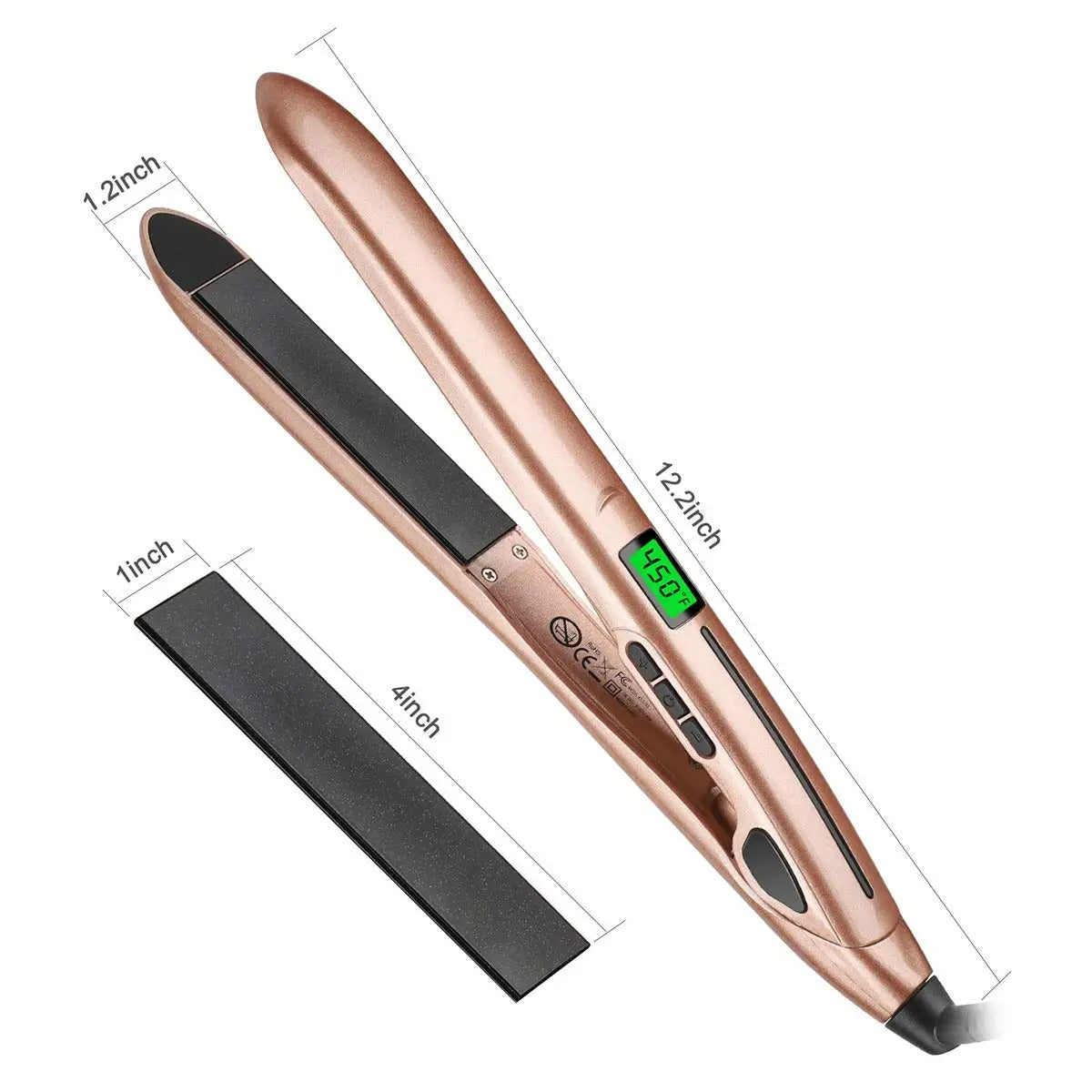 GlamPro | 2-in-1 straightener and curling iron