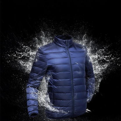 Ultralight white duck down jacket for men