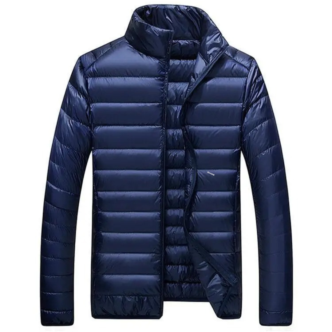 Ultralight white duck down jacket for men