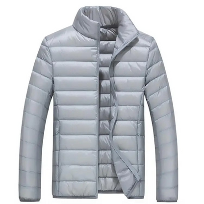 Ultralight white duck down jacket for men